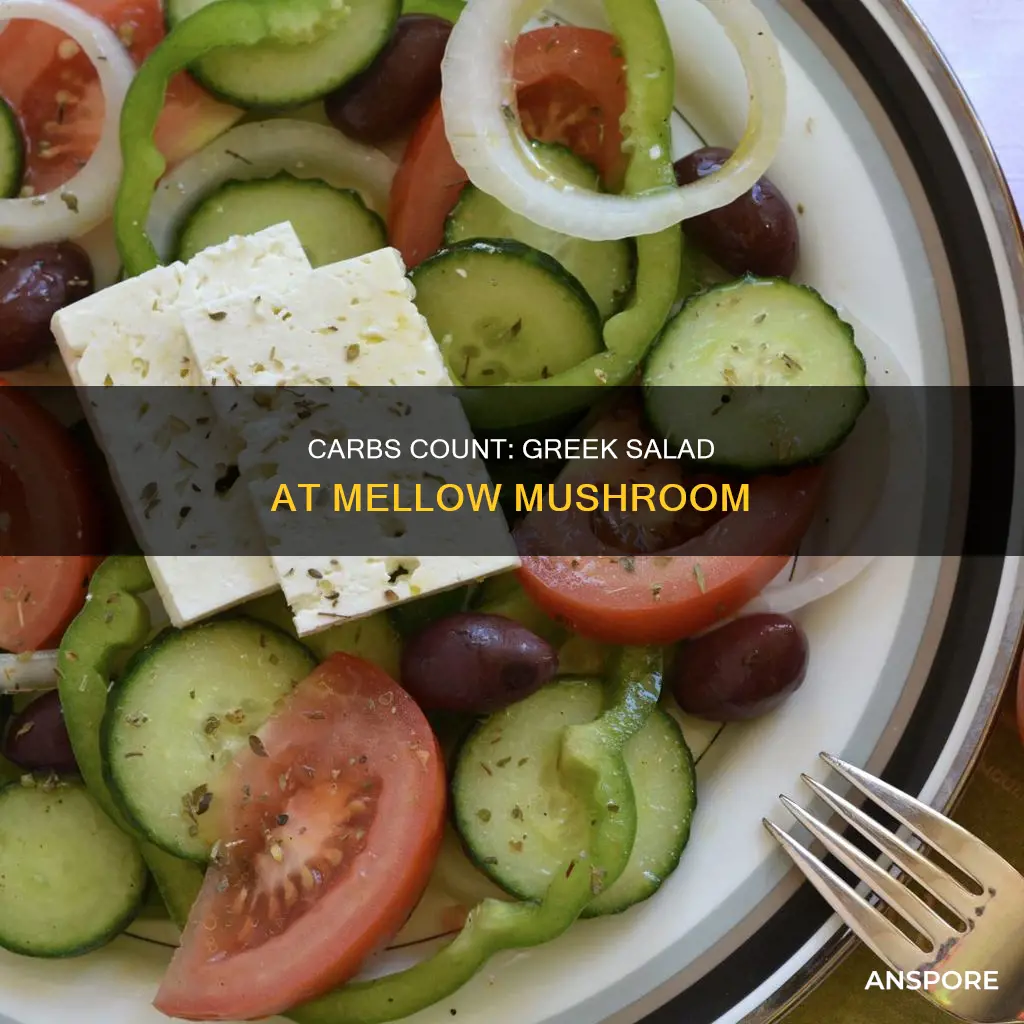 how many carbs in a greek salad at mellow mushroom