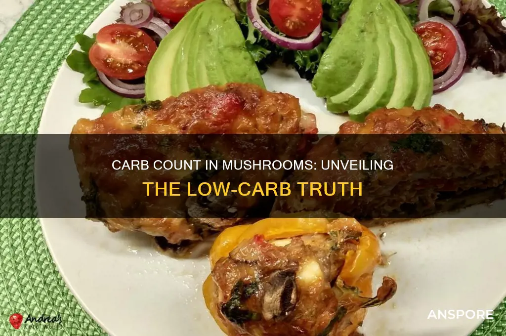 how many carbs in a mushroom
