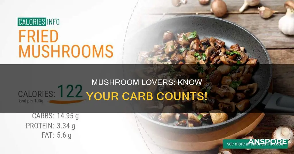 how many carbs in an order of fried mushrooms
