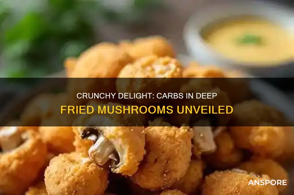 how many carbs in deep fried mushrooms