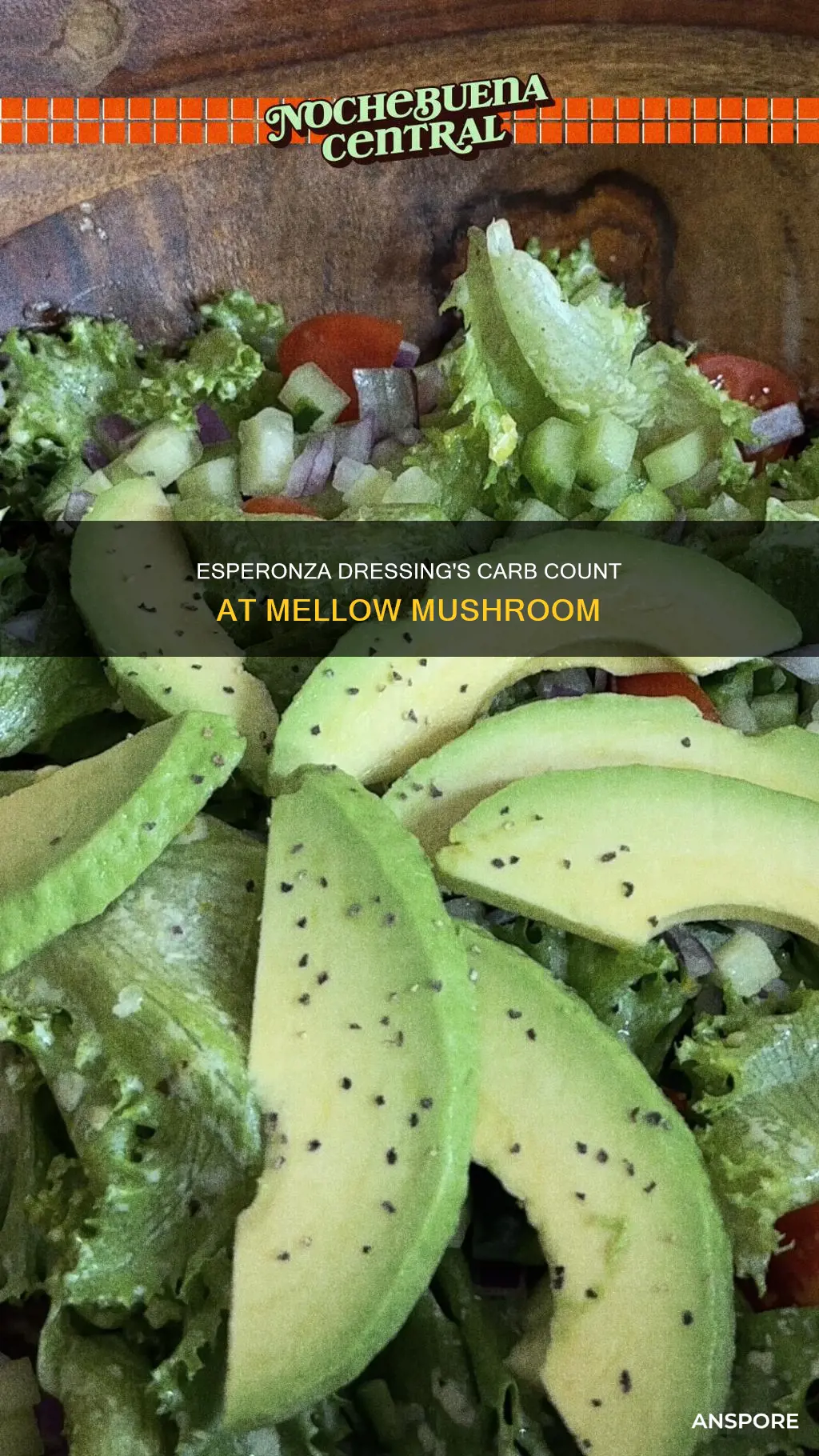 how many carbs in esperonza dressing mellow mushroom