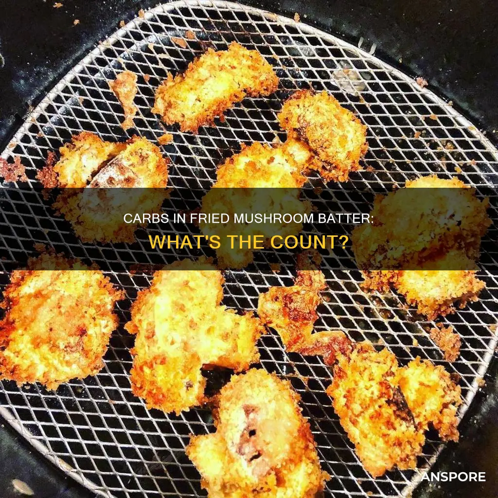 how many carbs in fried mushroom batter