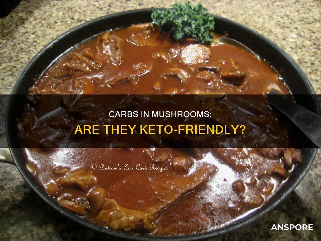 how many carbs in mushrooms atkins