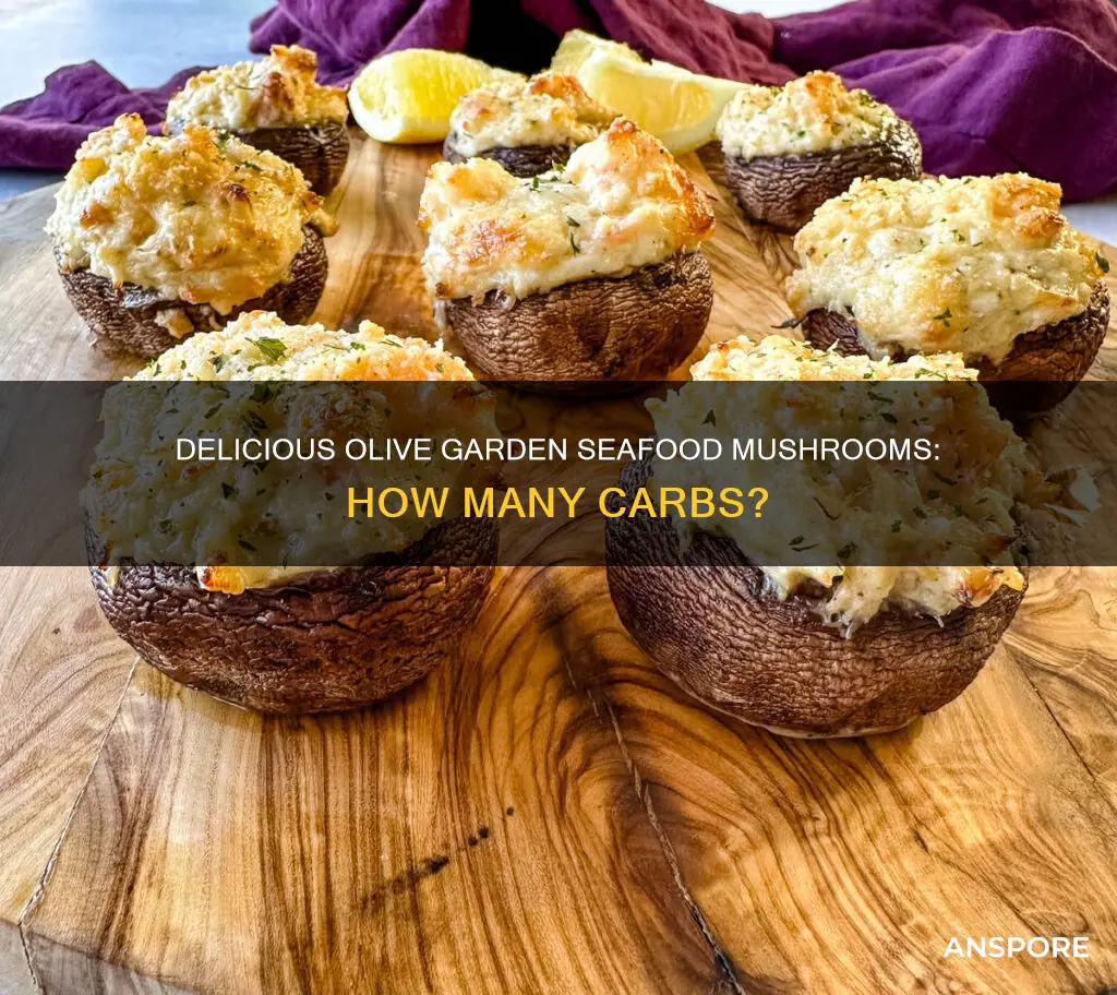 how many carbs in olive garden seafood stuffed mushrooms