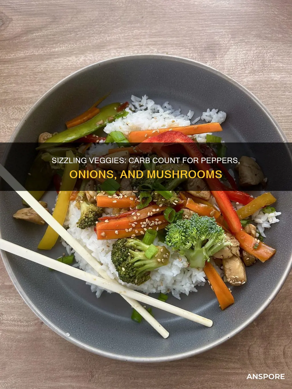 how many carbs in sauteed peppers onions and mushrooms