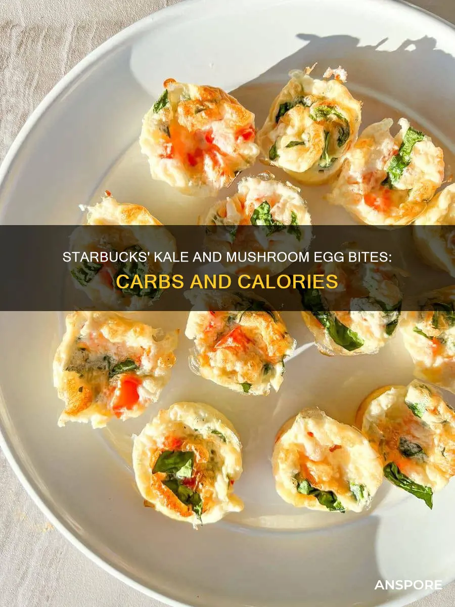 how many carbs in starbucks kale and mushroom egg bites