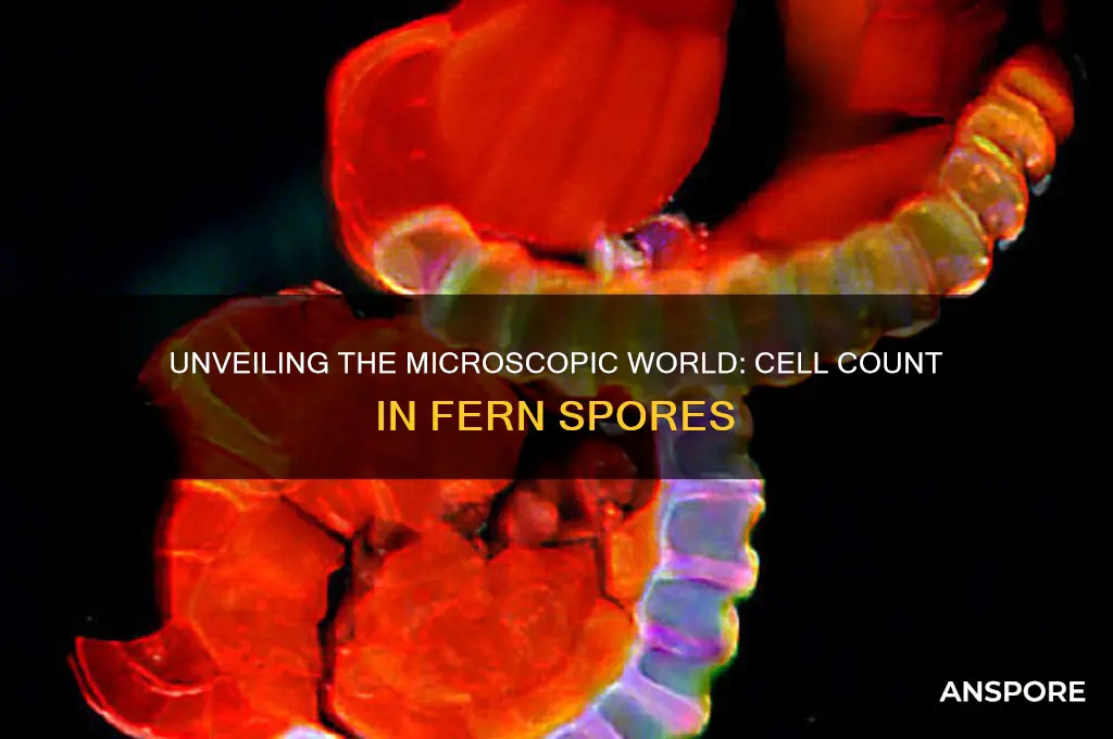 how many cells are in a fern spore