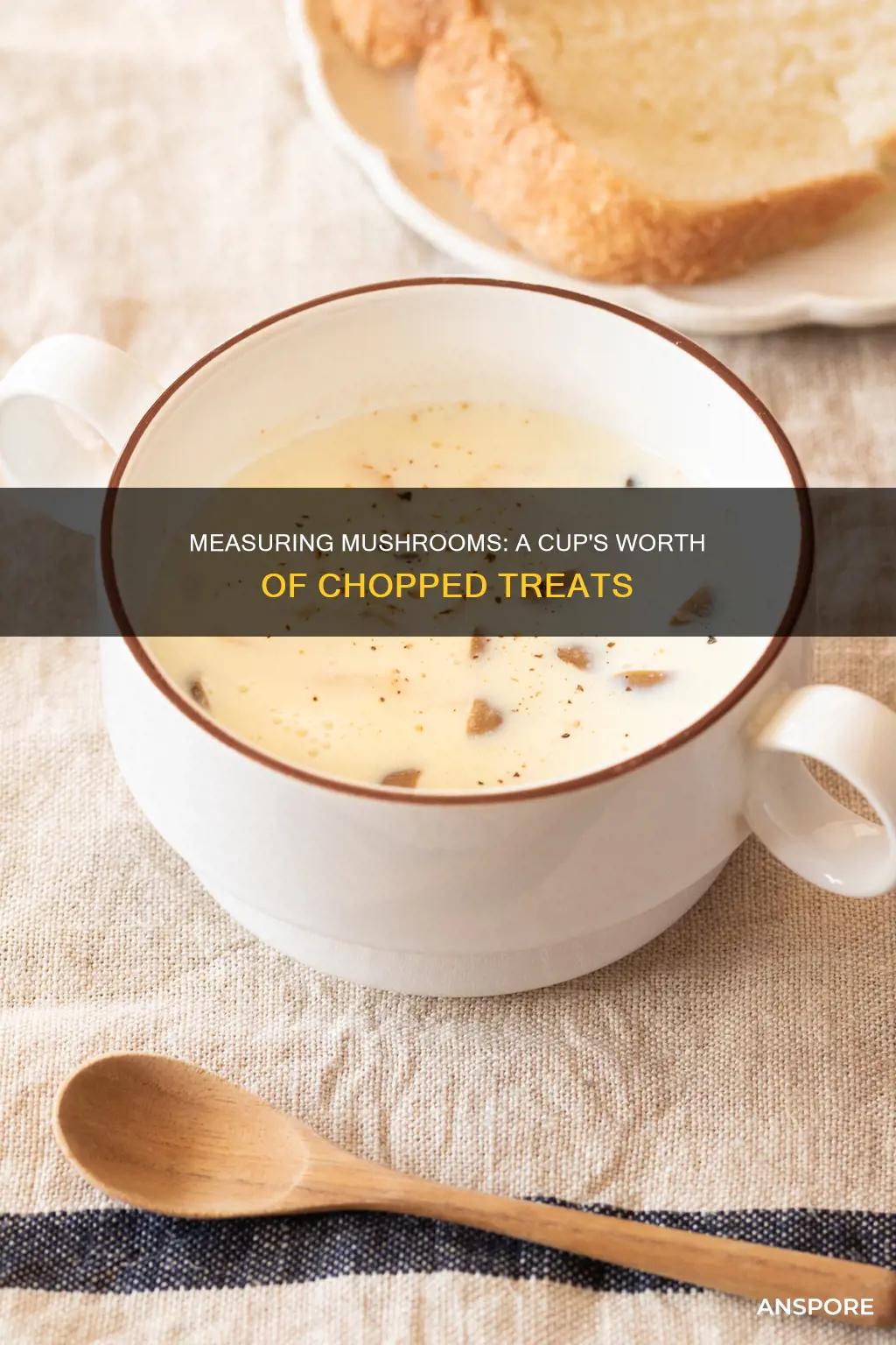 how many chopped mushrooms in a cup