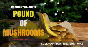 Mushroom Measure: Cups in a Quarter Pound