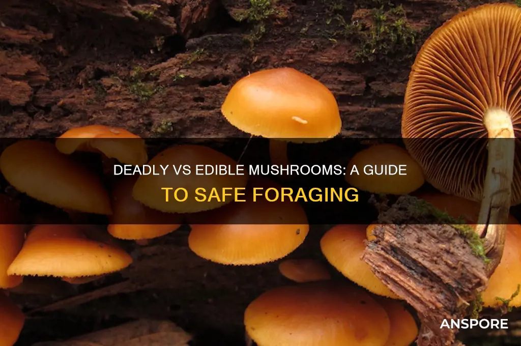 how many deadly vs edible mushroom