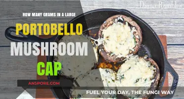 Large Portobello Mushroom Cap Weight: Grams and Nutrition Facts