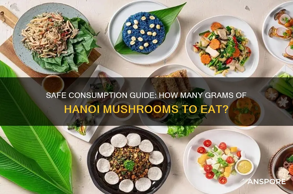 how many grams of hanoi mushrooms are safe to eat