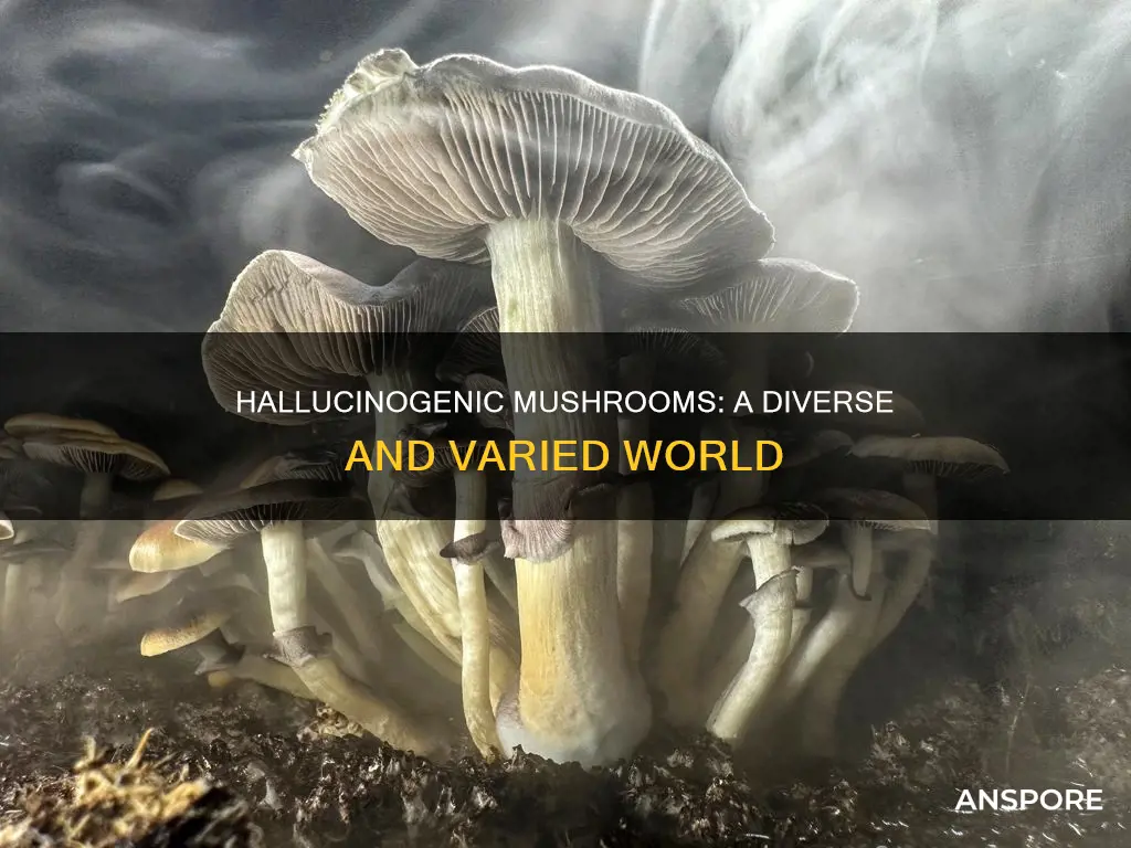 how many hallucinogenic mushrooms are there