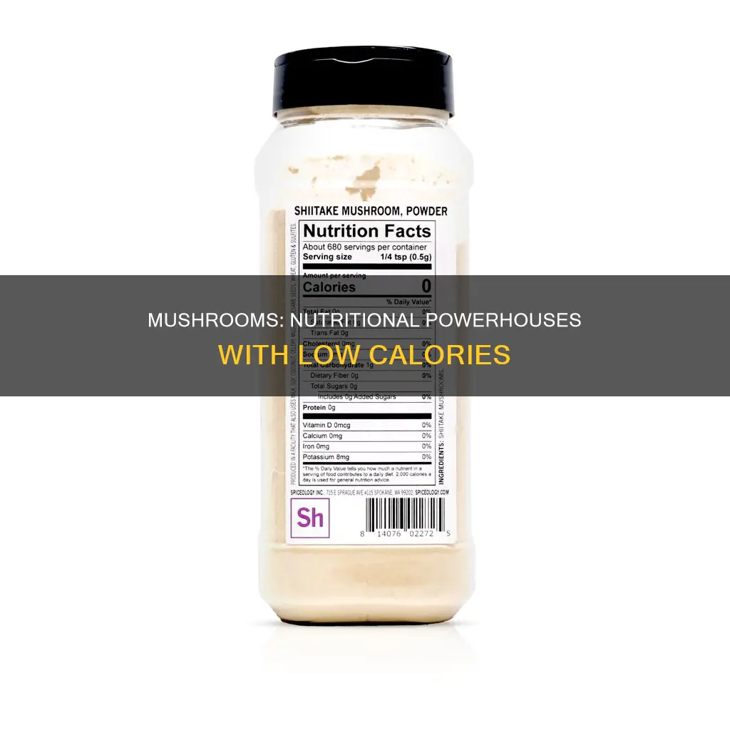 how many kcal in mushrooms