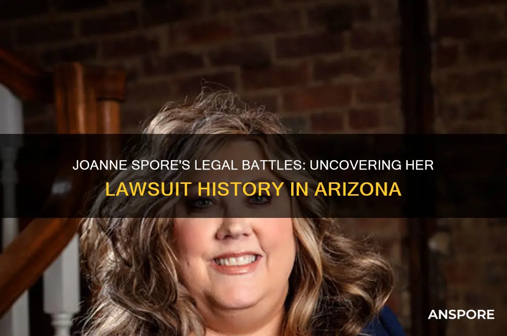 how many lawsuits has joanne spore of az been in