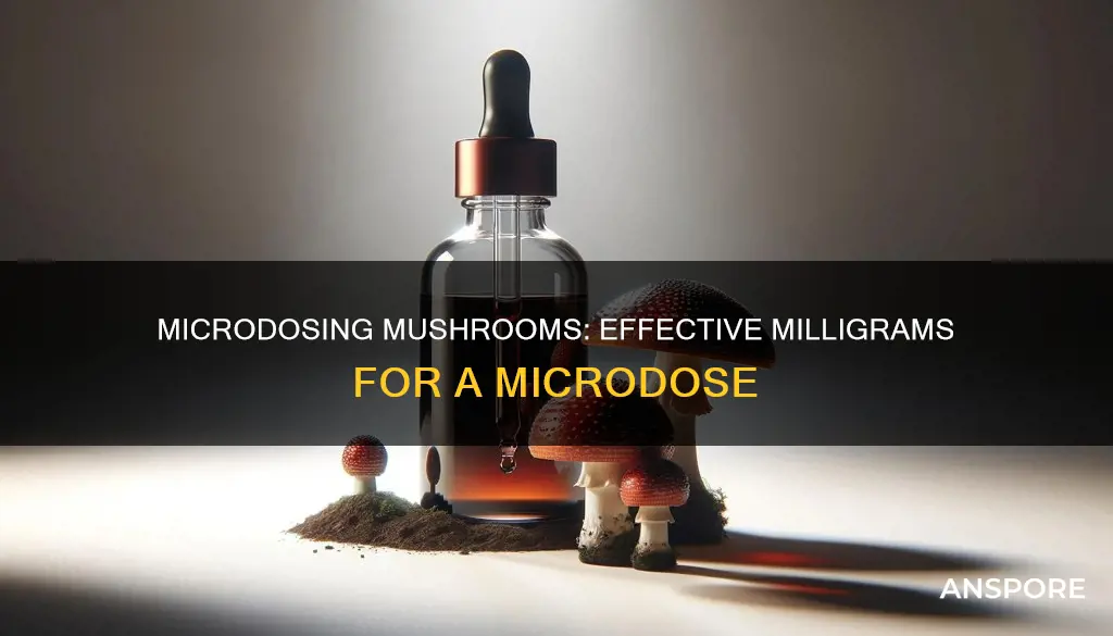 how many mg is a mushroom microdose