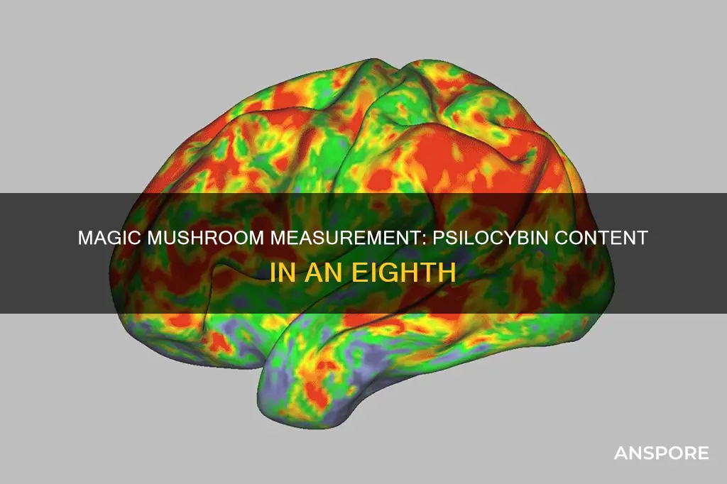 how many mg of psilocybin in an eighth of mushrooms