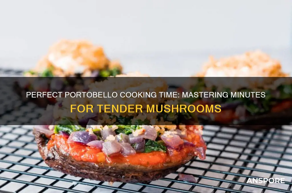 how many minutes should portabilo mushrooms be cooked