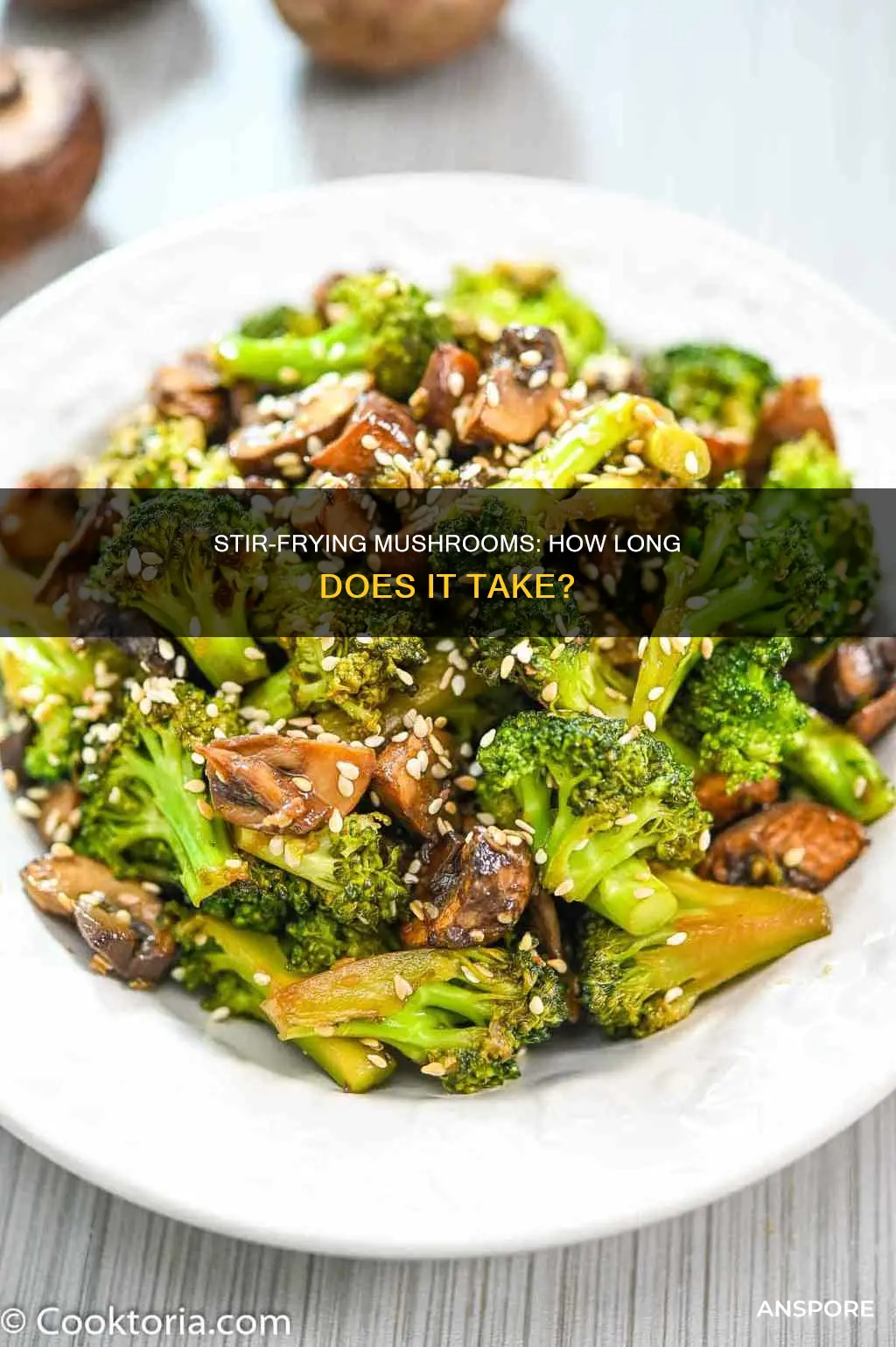 how many minutes to stir fry mushroom