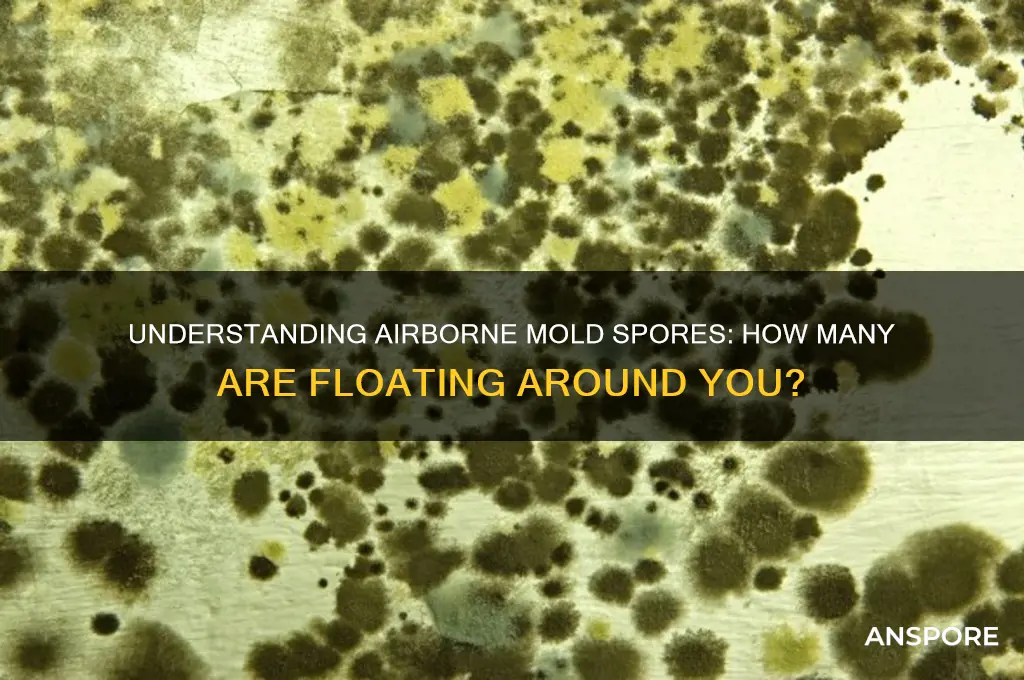 how many mold spores are in the air