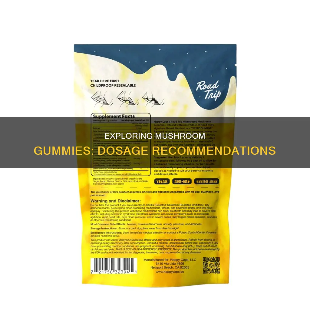 how many mushroom gummies should i take