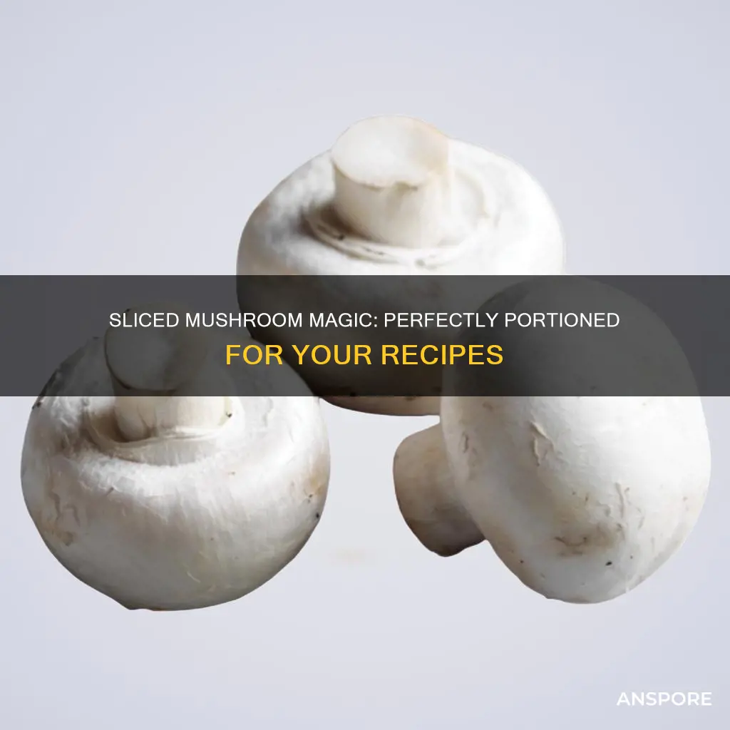 how many mushrooms are needed for 3 cups of sliced