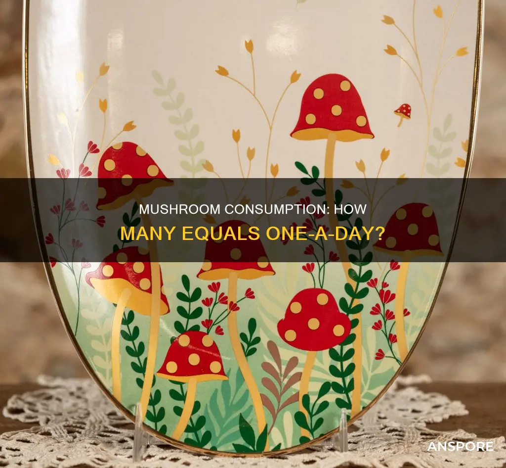 how many mushrooms count as 1 a day