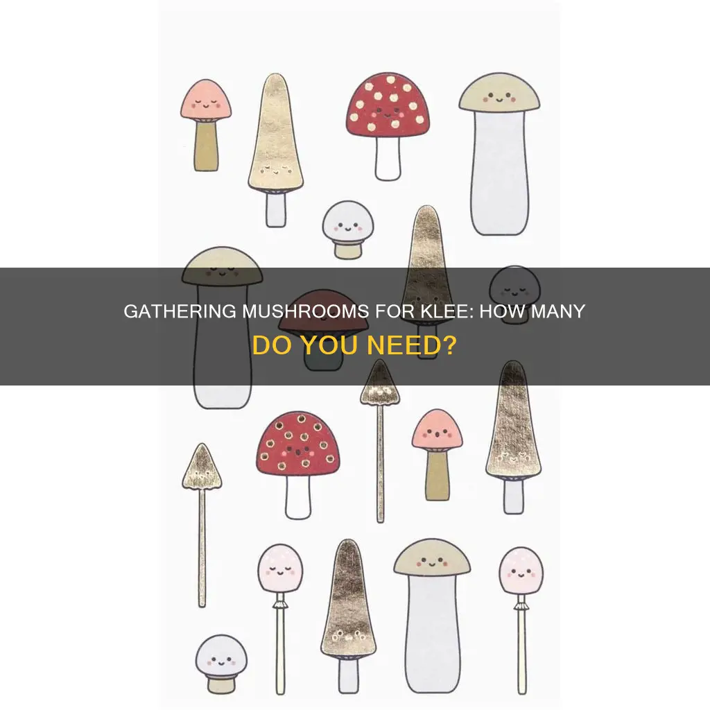 how many mushrooms do you need for klee