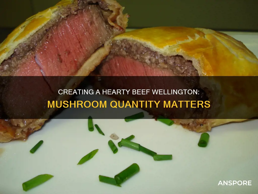 how many mushrooms for beef wellington