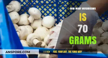 Weighing Mushrooms: 70 Grams Equals How Many?
