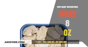 Measuring Mushrooms: How Many Caps Equal 8 Ounces?