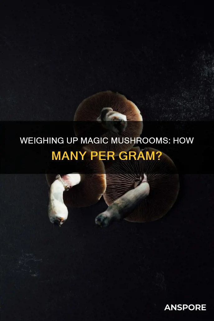 how many mushrooms one gram