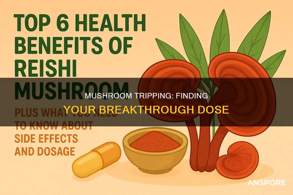 how many mushrooms to break through