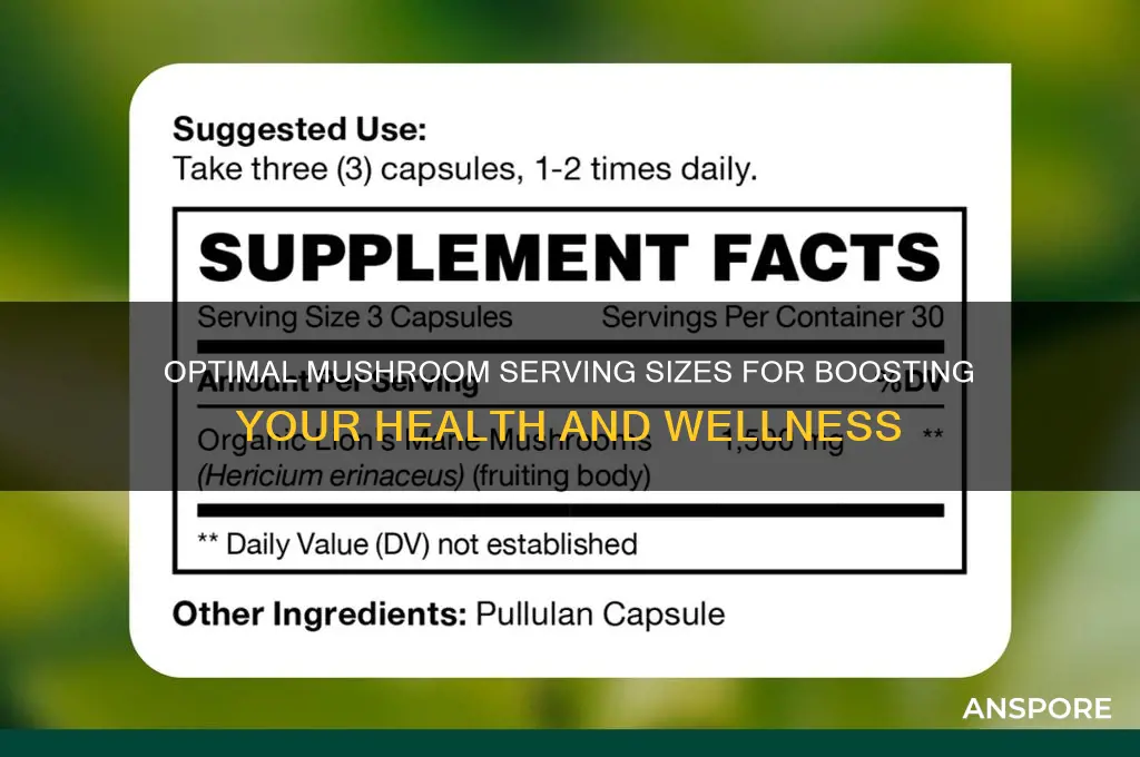 how many mushrooms to eat for health
