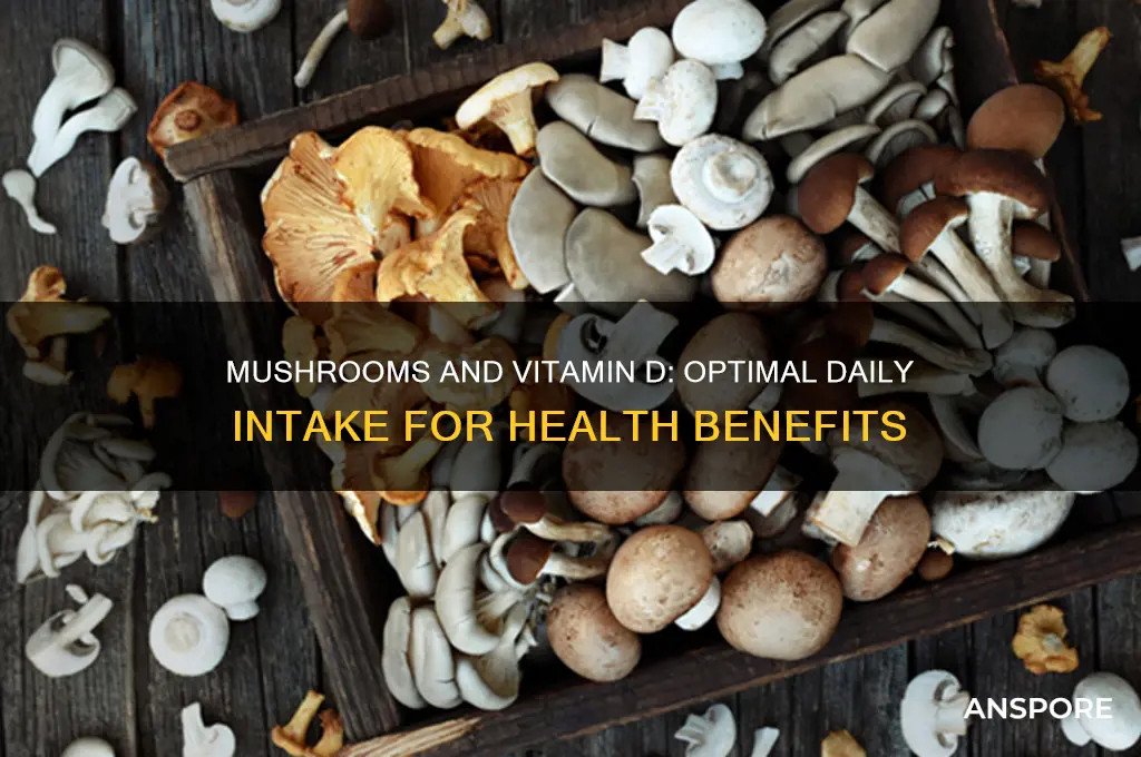 how many mushrooms to eat for vitamin d