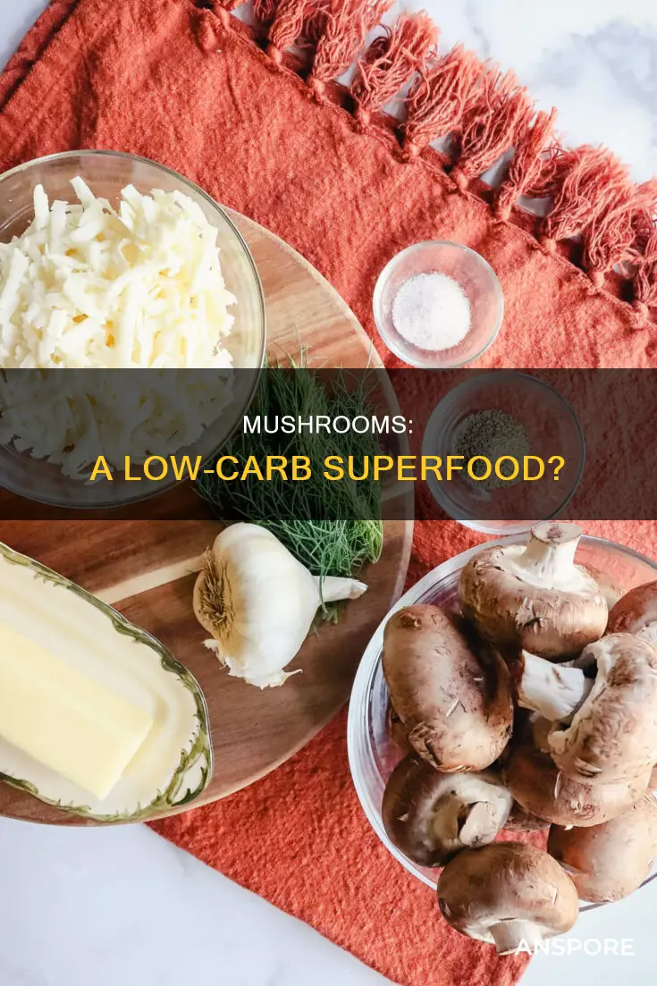 how many net carbs do mushrooms have