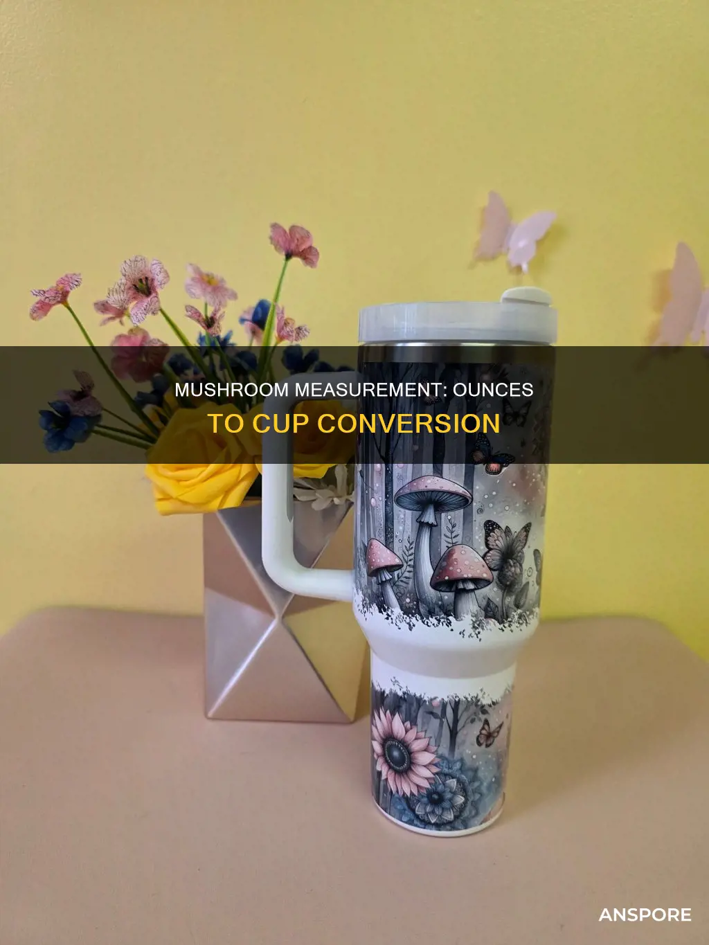 how many onces mushroom equals a cup