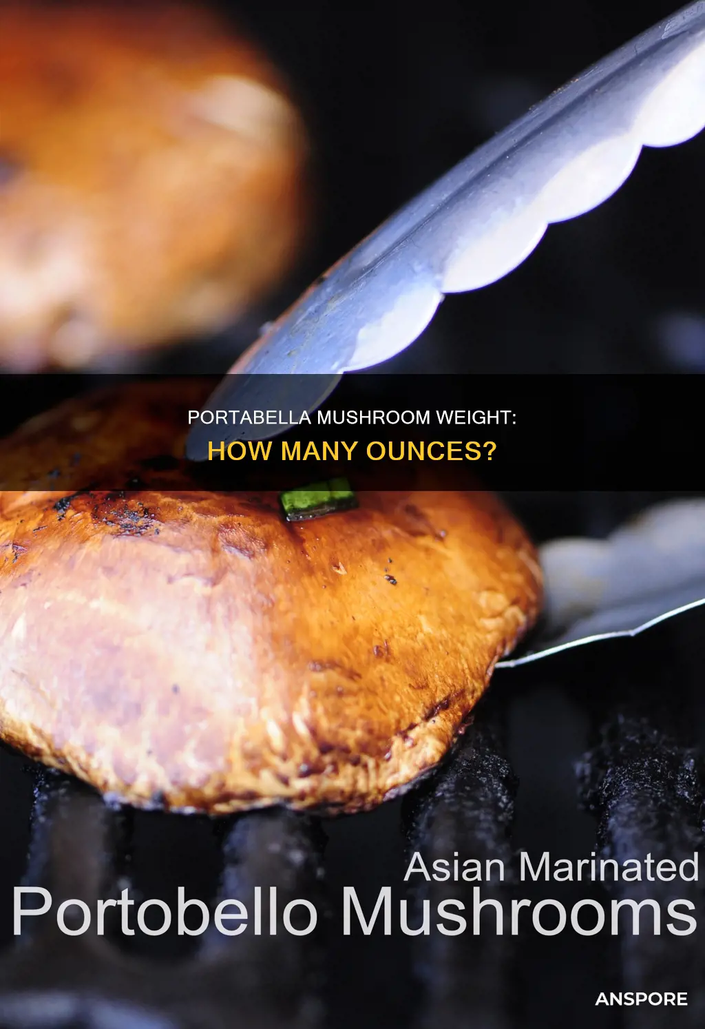 how many ounces a large portabella mushroom