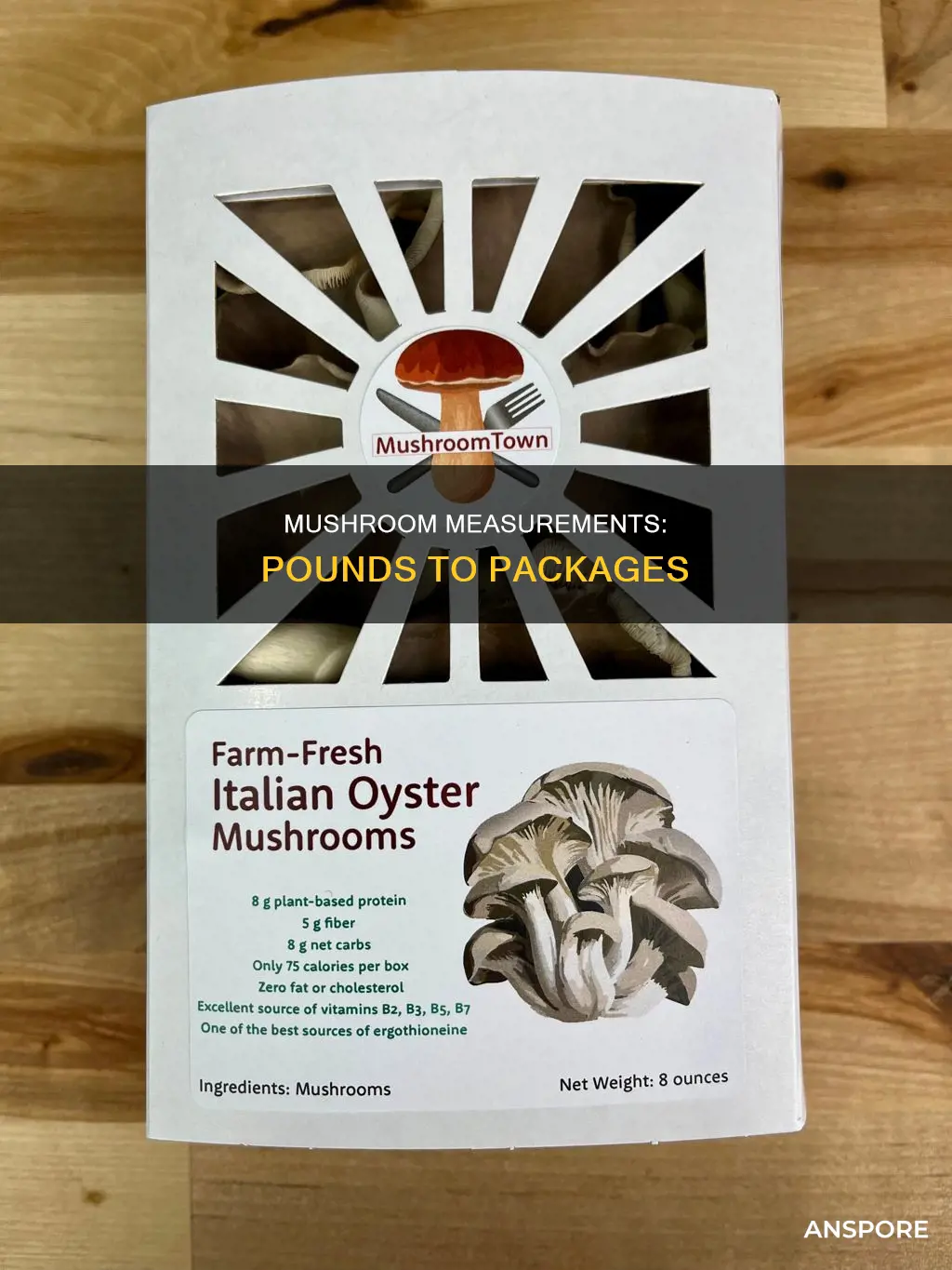 how many packages of mushrooms is a pound