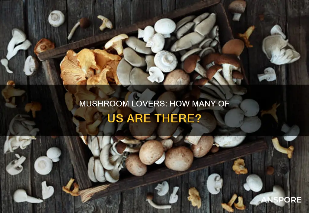 how many people comsume mushrooms