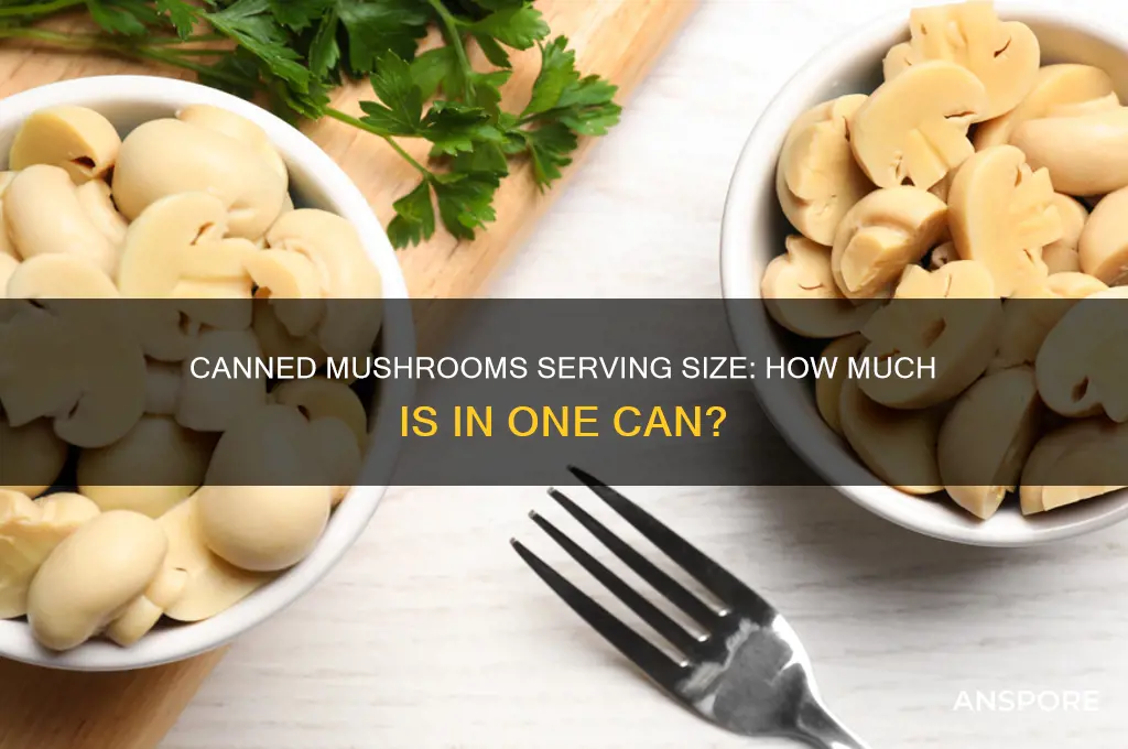 how many servings is a can of mushrooms