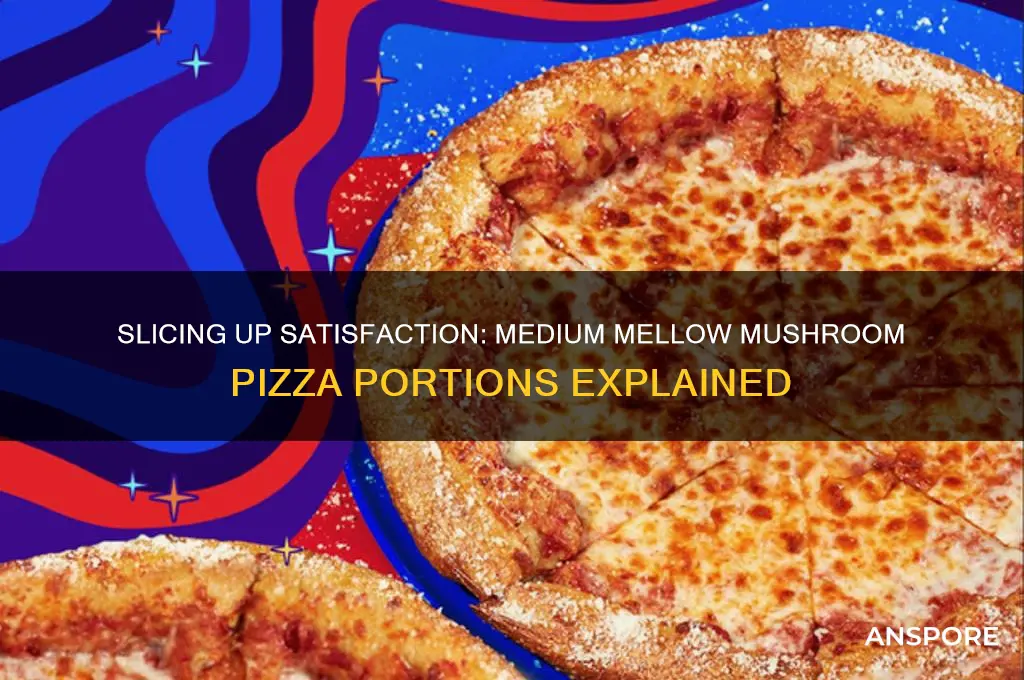 how many slices in a medium mellow mushroom pizza