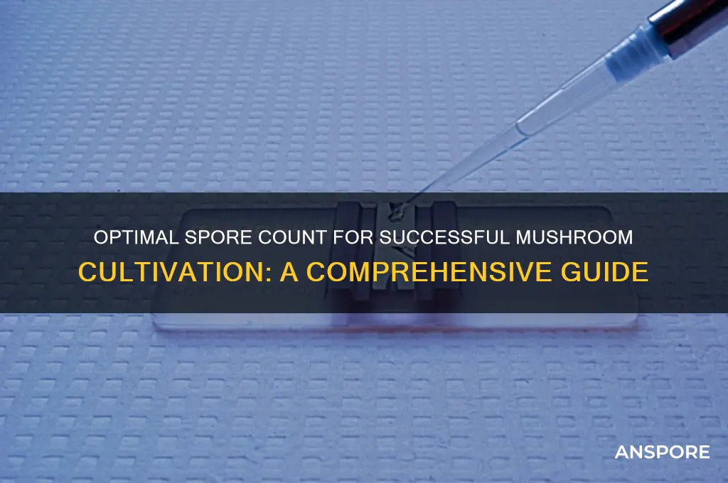 how many spores do you need to grow mushrooms