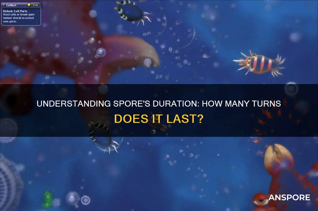 how many turns does spore last