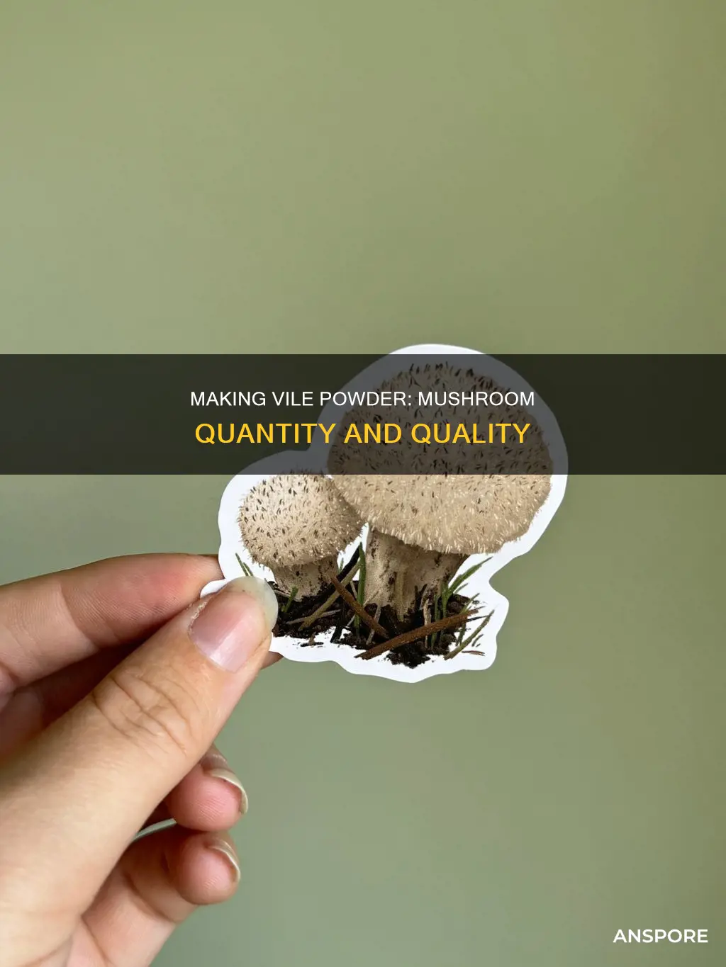 how many vile mushrooms are required for vile powder