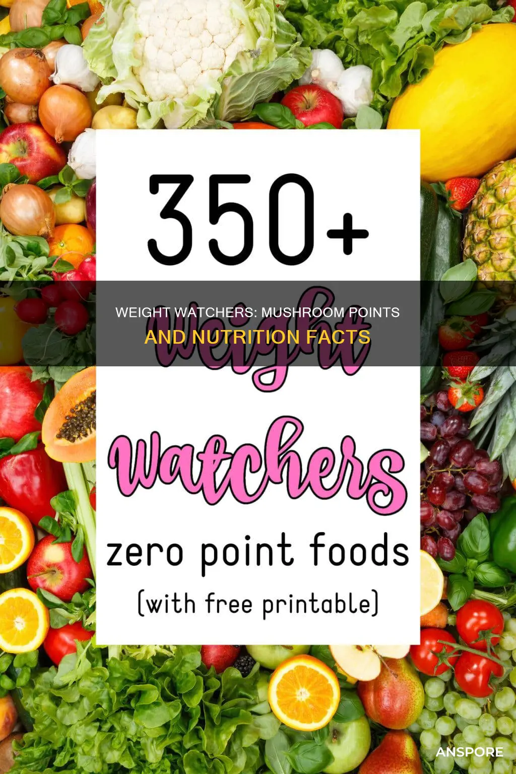 how many weight watchers points in a raw mushroom