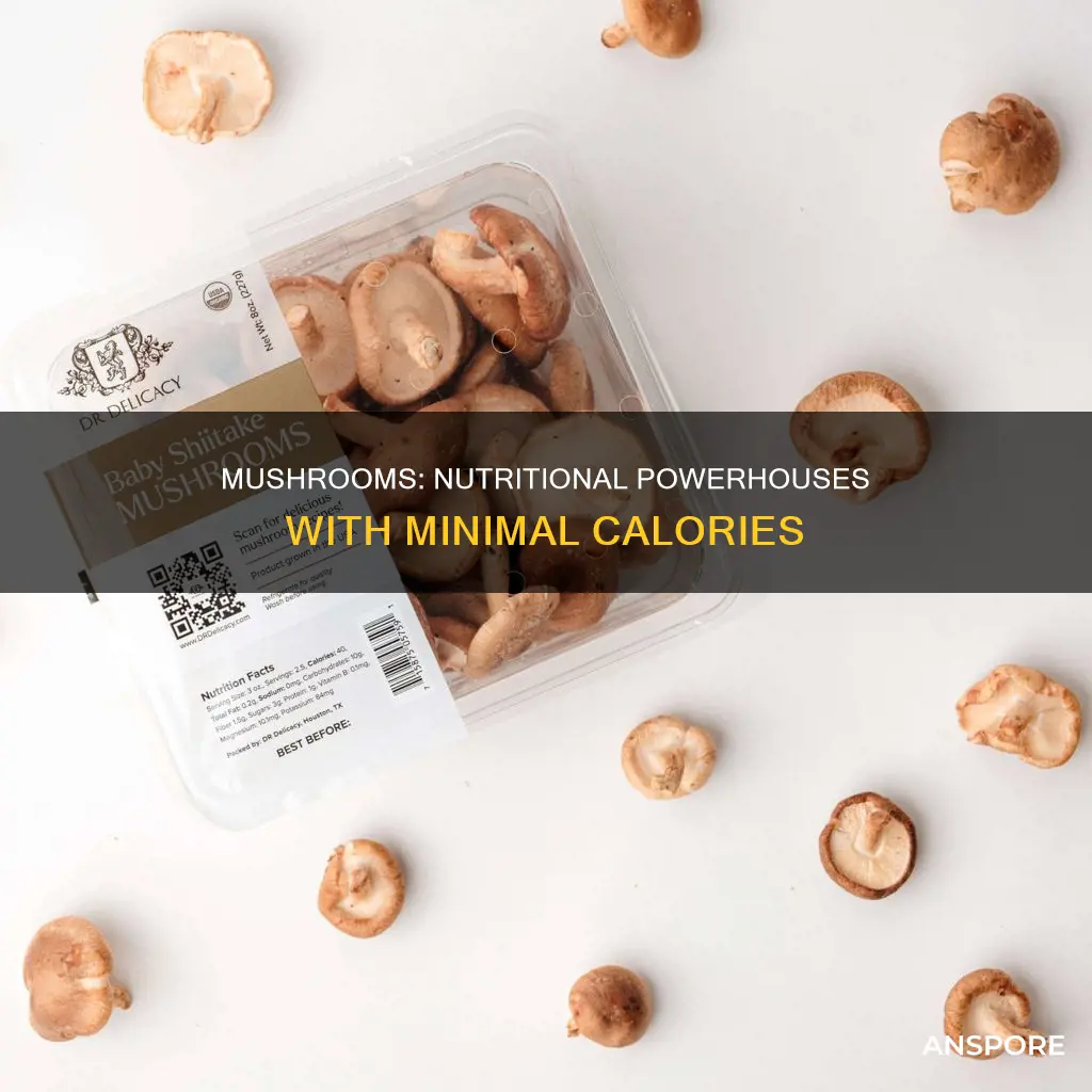 how mnay calories do mushrooms have