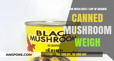 Drained Canned Mushrooms: Uncovering the Weight of 1 Cup