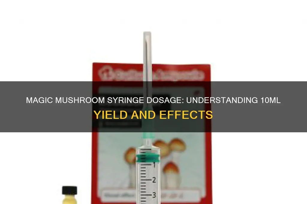 how much does 10ml syreingies make magic mushrooms