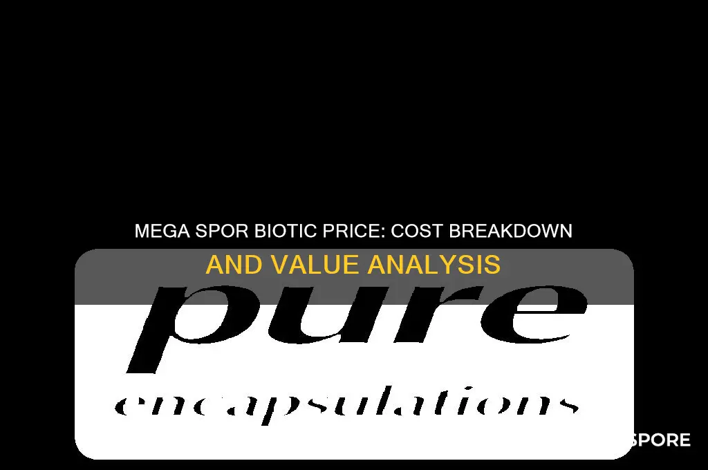 how much does mega spor biotic cost